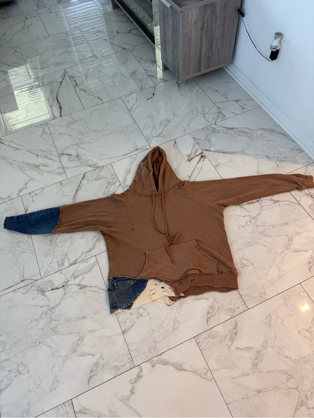 Greg Lauren Coco Fragment Hoodie Size 4